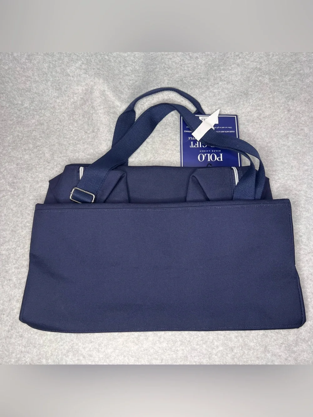 POLO Ralph Lauren Fragrances Navy Blue Weekender Gym Duffle Travel Bag Pony NEW